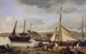 Le quai des marchands à Rouen, 1834 - Jean Baptiste Camille Corot